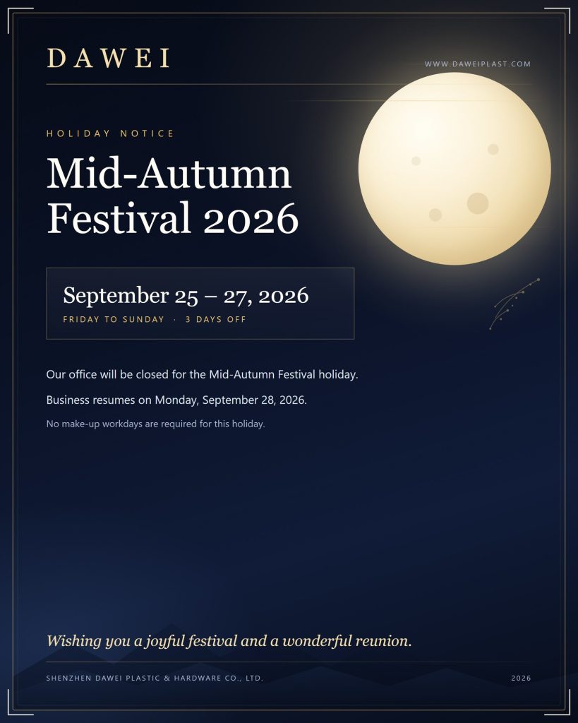 DAWEI 2026 Mid-Autumn Festival holiday notice in English