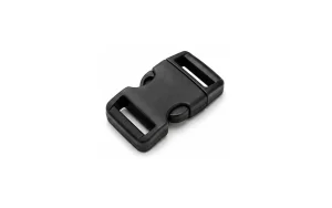 Black plastic side-release buckle