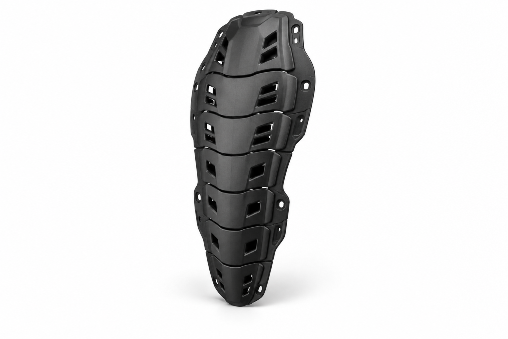 Schematic diagram of the back protector plastic shell