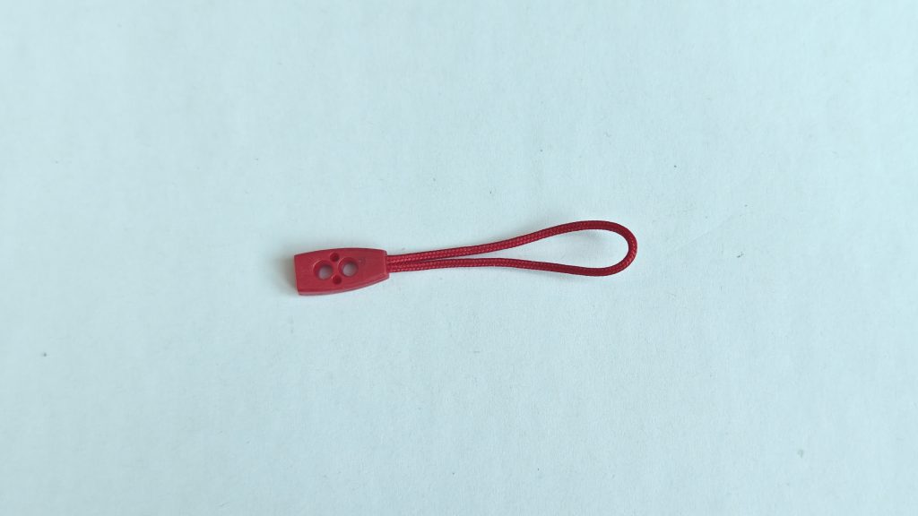 Zipper pull cord, three-hole decorative grip, product photo 1